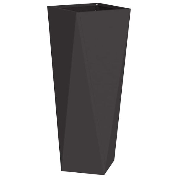 vidaXL Planteringsk&auml;rl Svart 30 x 30 x 75 cm St&aring;l