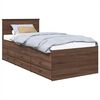 vidaXL S&auml;ngsoffa Brun Ek och Svart 75 x 190 cm Konstruerat tr&auml;