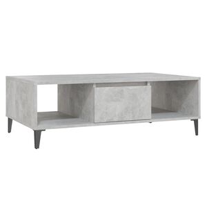 vidaXL Soffbord betonggr&aring; 103,5x60x35 cm konstruerat tr&auml;