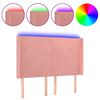 vidaXL S&auml;nggavel LED rosa 147x16x118/128 cm sammet