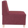 vidaXL Modulsofa utan armst&ouml;d 3 pcs Vinr&ouml;d 55 x 74 x 82 cm tyg