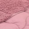vidaXL Full &Aring;rs-Duvet Rosa 200 x 240 cm Mikrofiber och Teddyfleece