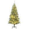 vidaXL Plastgran 300 LEDs&kulor&sn&ouml; 210 cm