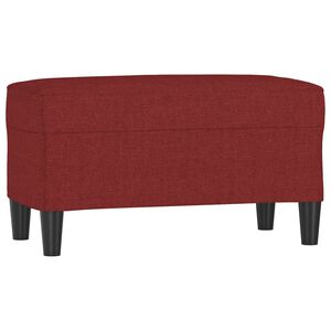 vidaXL B&auml;nk vinr&ouml;d 70x35x41 cm tyg