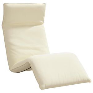 vidaXL Hopf&auml;llbar solstol gr&auml;ddvit 175x54x8,5 cm oxfordtyg