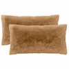 vidaXL Kudd&ouml;verdrag 2 st HEERLEN Taupe 40 x 80 cm PV Fleece