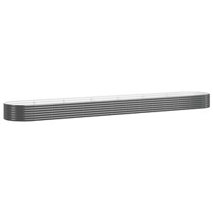 vidaXL Odlingsl&aring;da galvaniserat st&aring;l 544x100x36 cm antracit