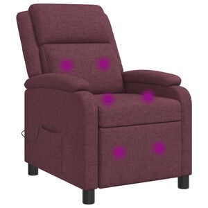 vidaXL Massagef&aring;t&ouml;lj Lila Tyg