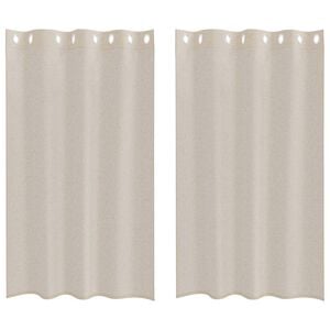 vidaXL Voile Gardin 2 st Sand 140 x 175 cm Polyester