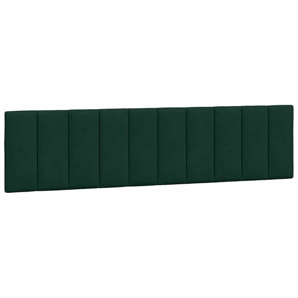 vidaXL Headboard Cushion "Hanko" Dark Green 200 cm Velvet