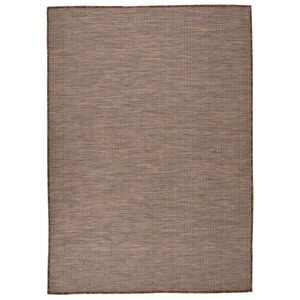 vidaXL Utomhusmatta plattv&auml;vd 140x200 cm brun