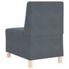 vidaXL Modulsofa utan armst&ouml;d 2 pcs M&ouml;rkgr&aring; 55 x 74 x 82 cm Sammet
