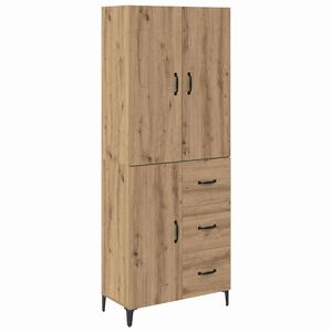 vidaXL Sk&aring;p Artisan Ek 69,5 x 34 x 180 cm Konstruerat tr&auml;