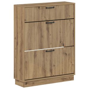 vidaXL Skosk&aring;p HOORN 78 x 24 x 100 cm Konstruerat tr&auml; Artisan-ek