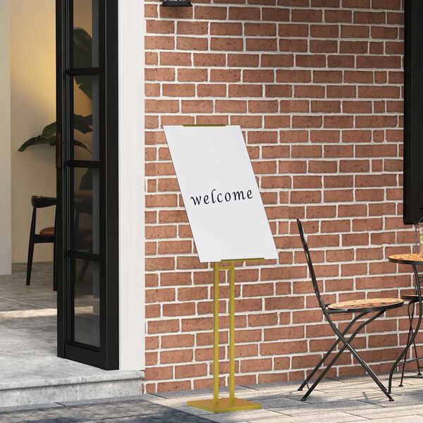 vidaXL M&auml;ssmontrar Guld 26,5 x 26,5 x 127 cm St&aring;l