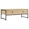 vidaXL Soffbord sonoma-ek 101x49x39,5 cm konstruerat tr&auml;