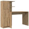 vidaXL Skrivbord Artisan Ek 133.5 x 50 x 124 cm 2 st