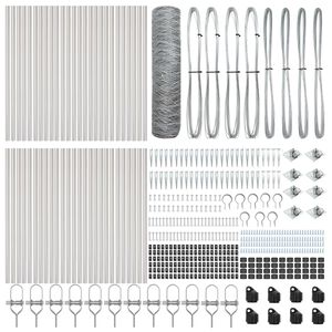 vidaXL St&auml;ngselstolpe Silver