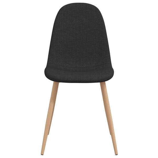 vidaXL Matstolar 4 st svart tyg