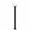 vidaXL Pollare 120 cm svart IP44