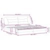 vidaXL Bed Frame without Mattress "Hvar" Blue 200x200 cm Fabric