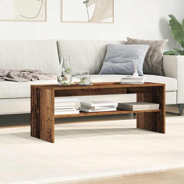 vidaXL TV-b&auml;nk &aring;ldrat tr&auml; 100x40x40 cm konstruerat tr&auml;