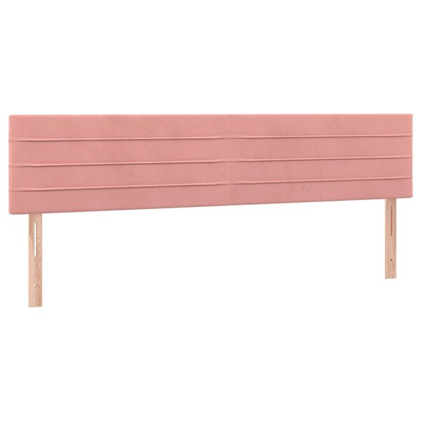 vidaXL S&auml;nggavlar rosa 160x5x78/88 cm sammet
