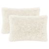 vidaXL Kudde med kudde HEERLEN 2 st Vit PV Fleece