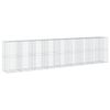 vidaXL Gabionkorg med skydd 850x100x200 cm galvaniserat j&auml;rn