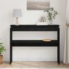 vidaXL Konsolbord Svart Ek 80 x 30 x 102 cm Konstruerat tr&auml;