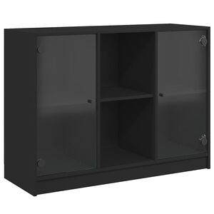 vidaXL Sk&auml;nk svart 102x37x75,5 cm konstruerat tr&auml;