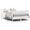vidaXL S&auml;ngram utan madrass vit 140x190 cm massiv furu