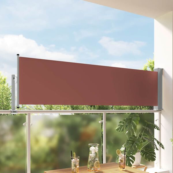 vidaXL Inf&auml;llbar sidomarkis 80x300 cm brun