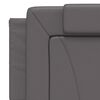 vidaXL Bed "Viana" with Mattress Grey 160x200 cm Faux Leather