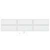 vidaXL Väggmonterad tv-bänk LEDs vit 180x31x45 cm