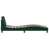 vidaXL Bed Frame "Dover" Dark Green 90x200 cm Velvet