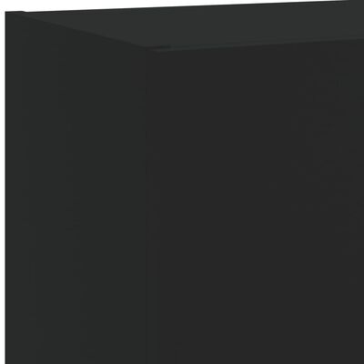 vidaXL Tv-bänk med LED-belysning 2 st svart 40,5x30x60 cm