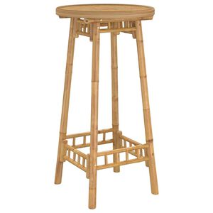 vidaXL Barbord f&ouml;r utomhusbruk runt &Oslash;55x100 cm bambu