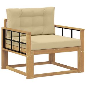 vidaXL Utomhus Mellansoffa Polyester Vit
