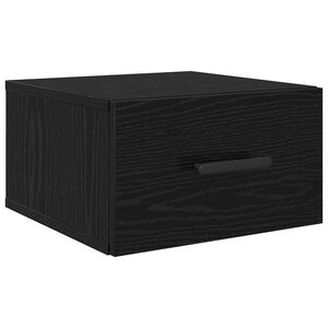 vidaXL Nattduksbord Svart Ek 35 x 35 x 20 cm Konstruerat tr&auml;