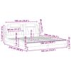 vidaXL Bed Frame "Viana" without Mattress Cappuccino 180x200 cm Faux Leather