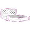 vidaXL Bed Frame without Mattress Dark Grey 140x190 cm Fabric