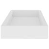 vidaXL V&auml;gghyllor med kant 4 st Vit 40x15x4 cm MDF