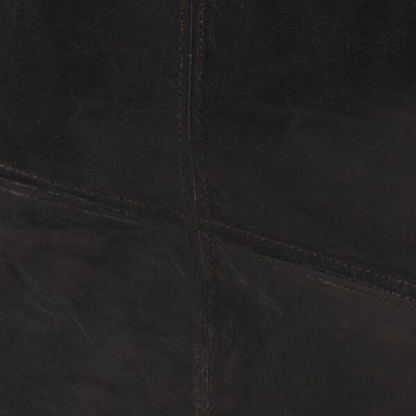 vidaXL 2-sitssoffa äkta läder svart