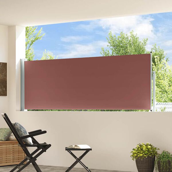 vidaXL Inf&auml;llbar sidomarkis 100x300 cm brun