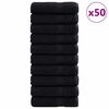 vidaXL G&auml;sthandduk SOLUND 50 st Svart 50 x 100 cm 550 gsm