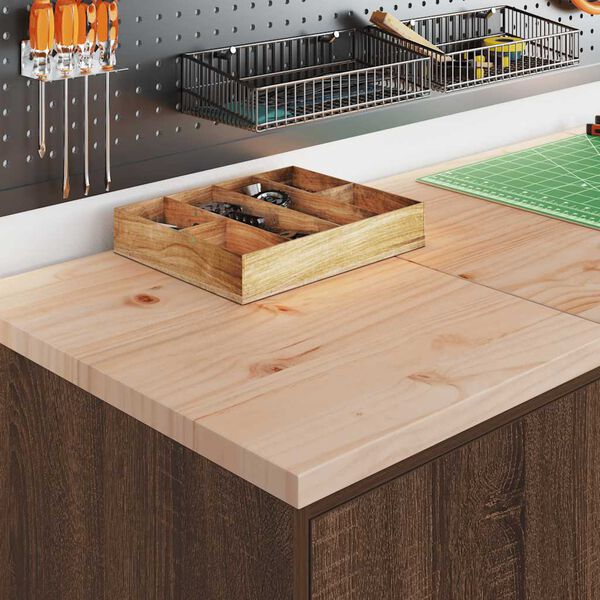 vidaXL Förvaringsskåp för garage brun ek 40x51x85 cm massivt trä furu