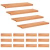 vidaXL Trapstegsmattor 16 st 90 x 25 x 2 cm Lack Massivt boktr&auml;