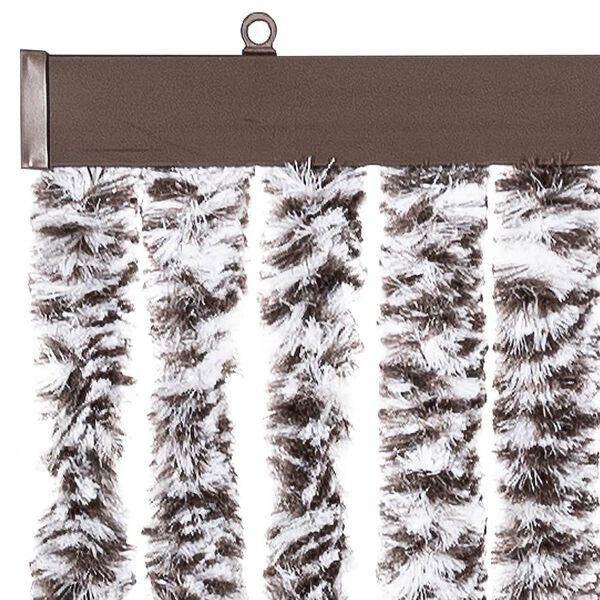 vidaXL Insektsdraperi brun och beige 100x220 cm chenille