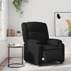 vidaXL Elektrisk reclinerf&aring;t&ouml;lj svart konstl&auml;der